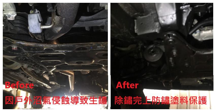 多重的強化防護讓已生鏽的鐵件得到最佳的保護